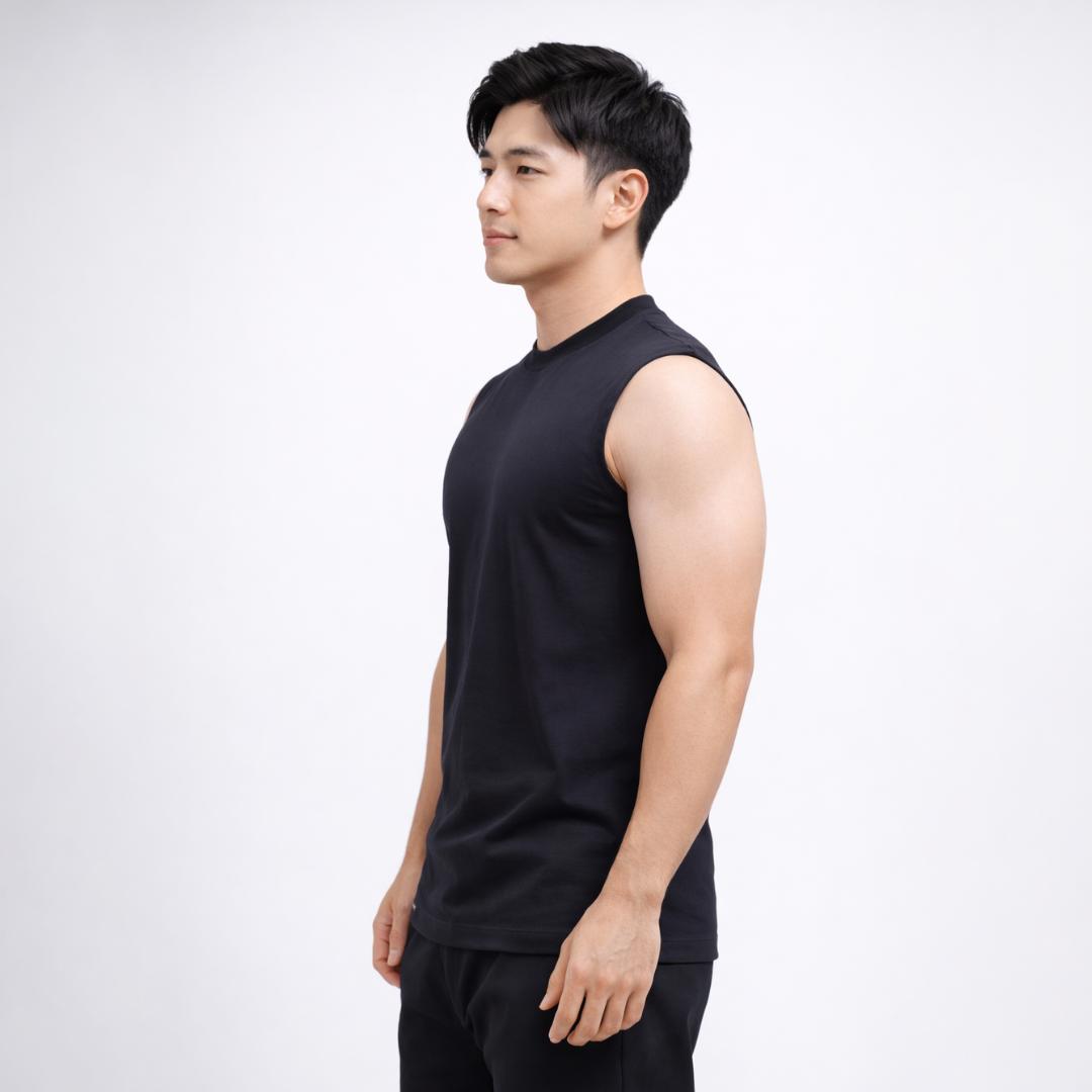 Ryusei Tanktop Pria Takara Black