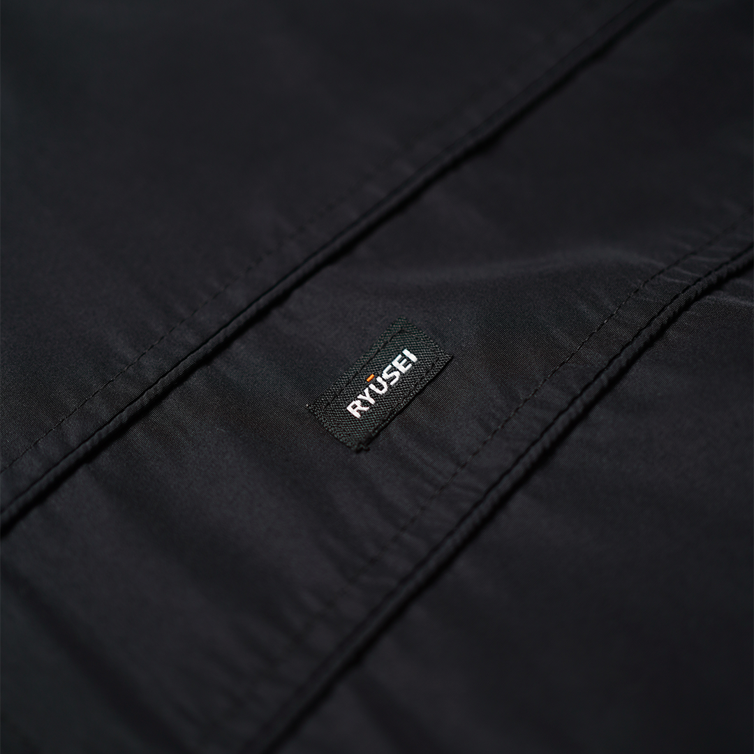 Ryusei Windbreaker Jacket Wakiyama Black - Jaket Parasut