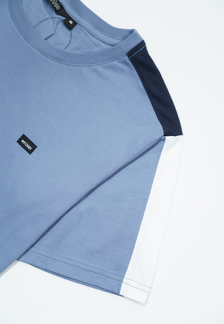 Ryusei Kaos Pria Yasaka CMB Blue Denim