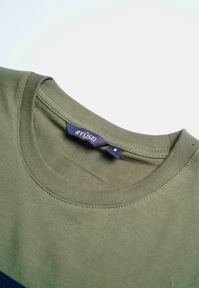 Ryusei Kaos Pria Yoshi CMB Olive Green