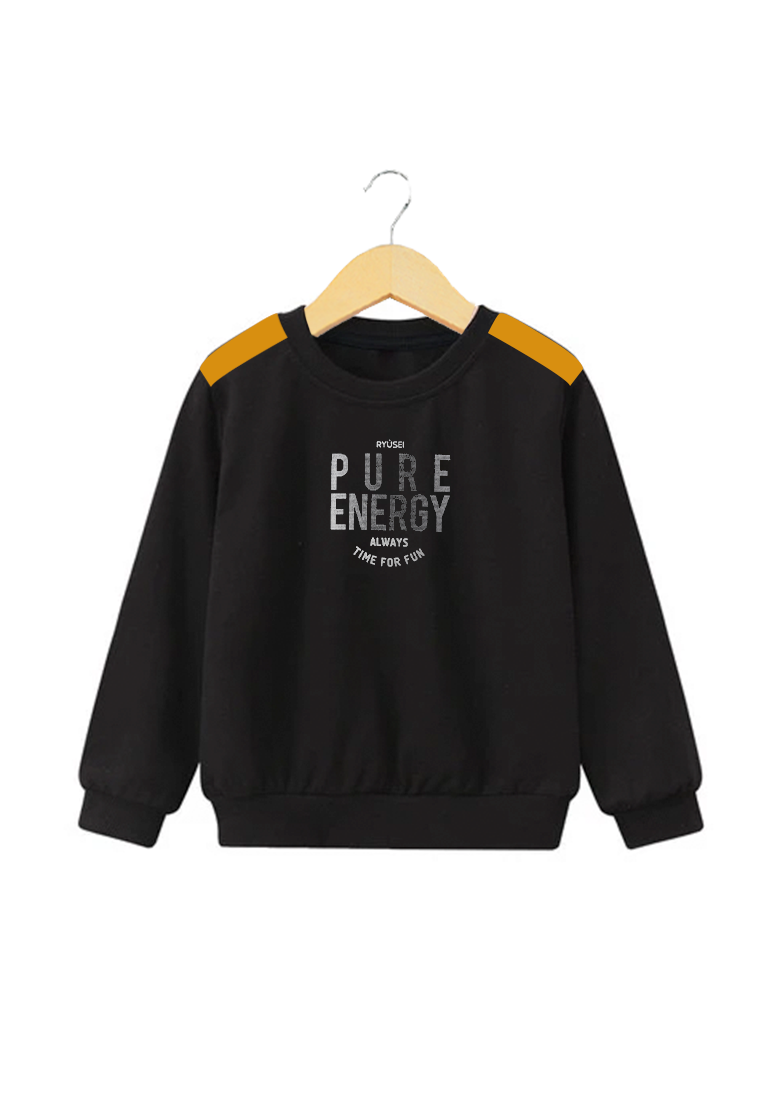 Ryusei Sweater Kids Time CMB Black - Ryusei