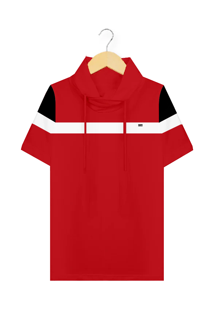 Ryusei Kaos Pria Turtleneck Nandito Ka CMB Red