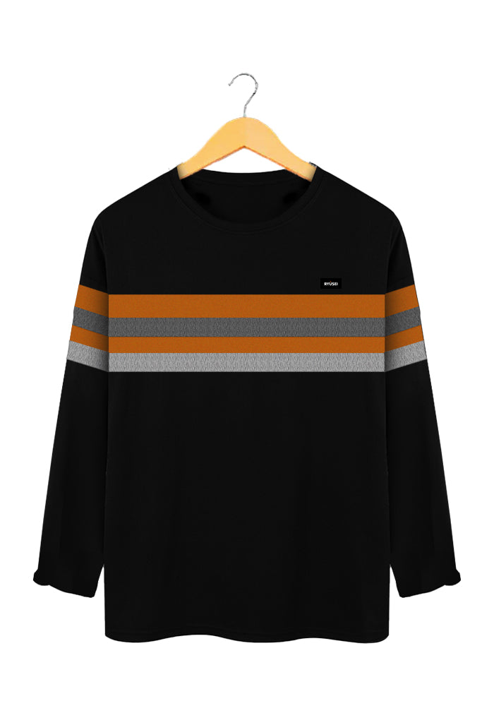 Ryusei Tshirt Kazama Long Sleeve Black - Ryusei Tshirt Men