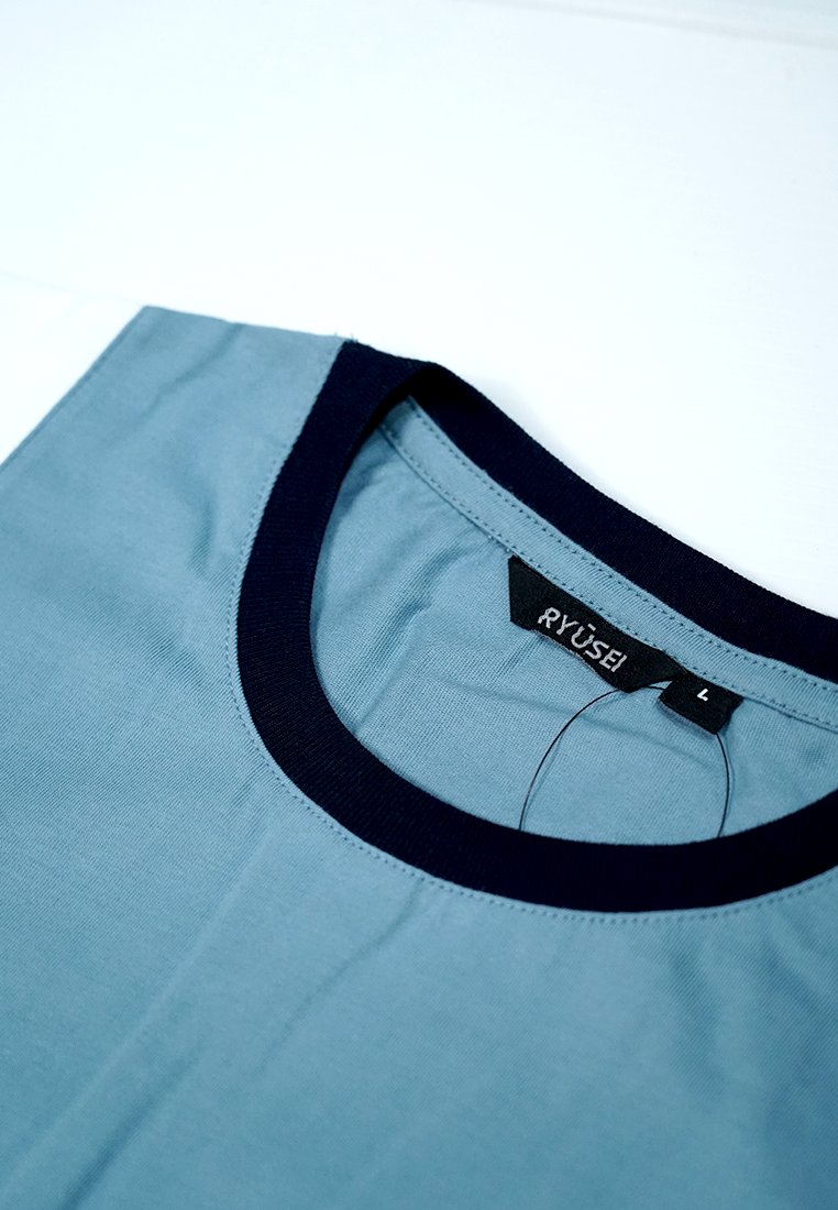 Ryusei Kaos Pria Miyazaki Smoke Blue
