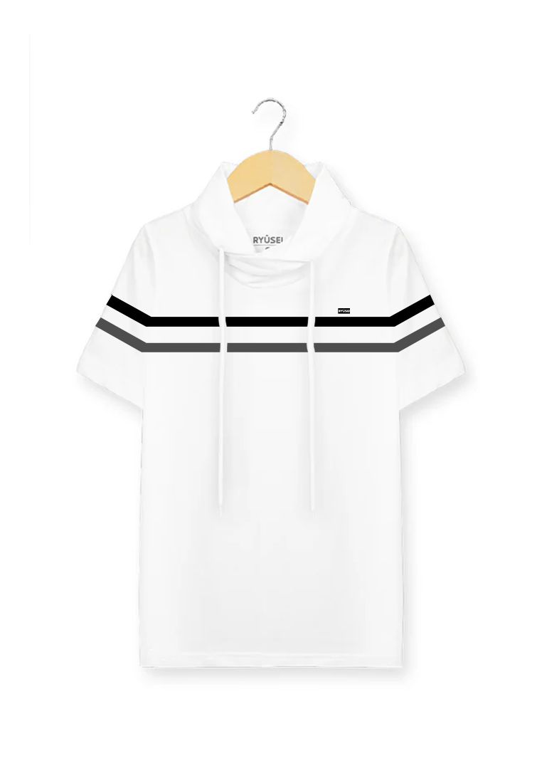 Ryusei Kaos Turtleneck Pria Nandito Ren CMB White