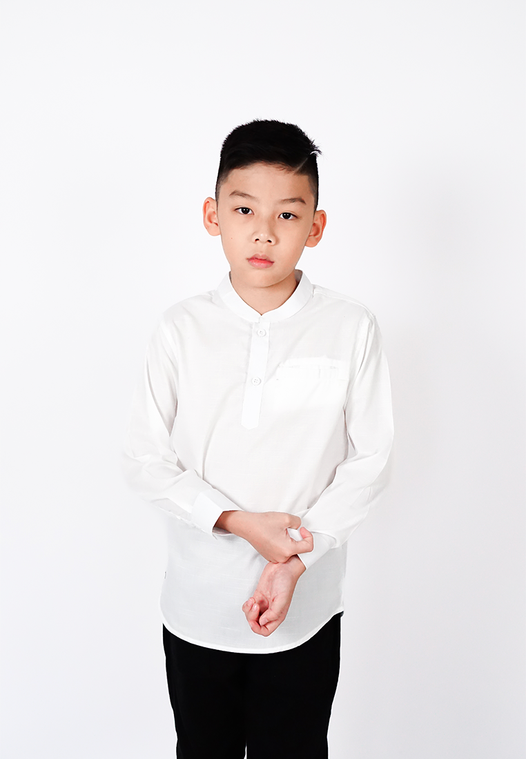 Ryusei Shirt Kids Nakayama White - Ryusei