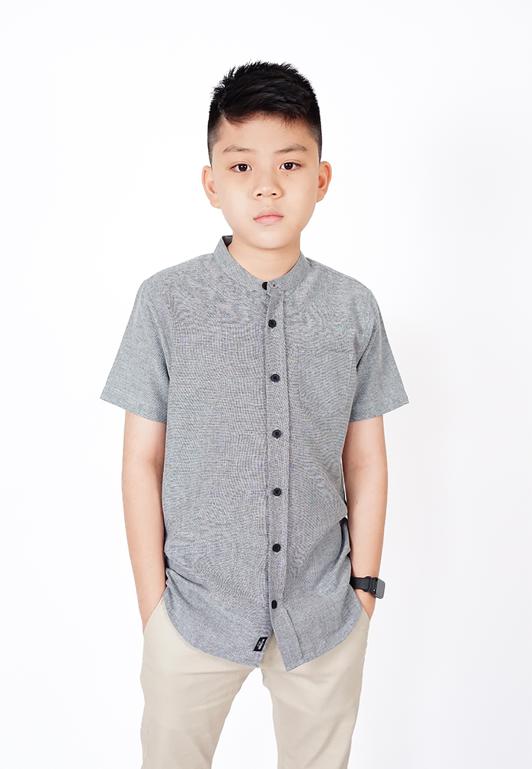 Ryusei Shirt kids Yoshizawa 2 Tone Grey - Ryusei
