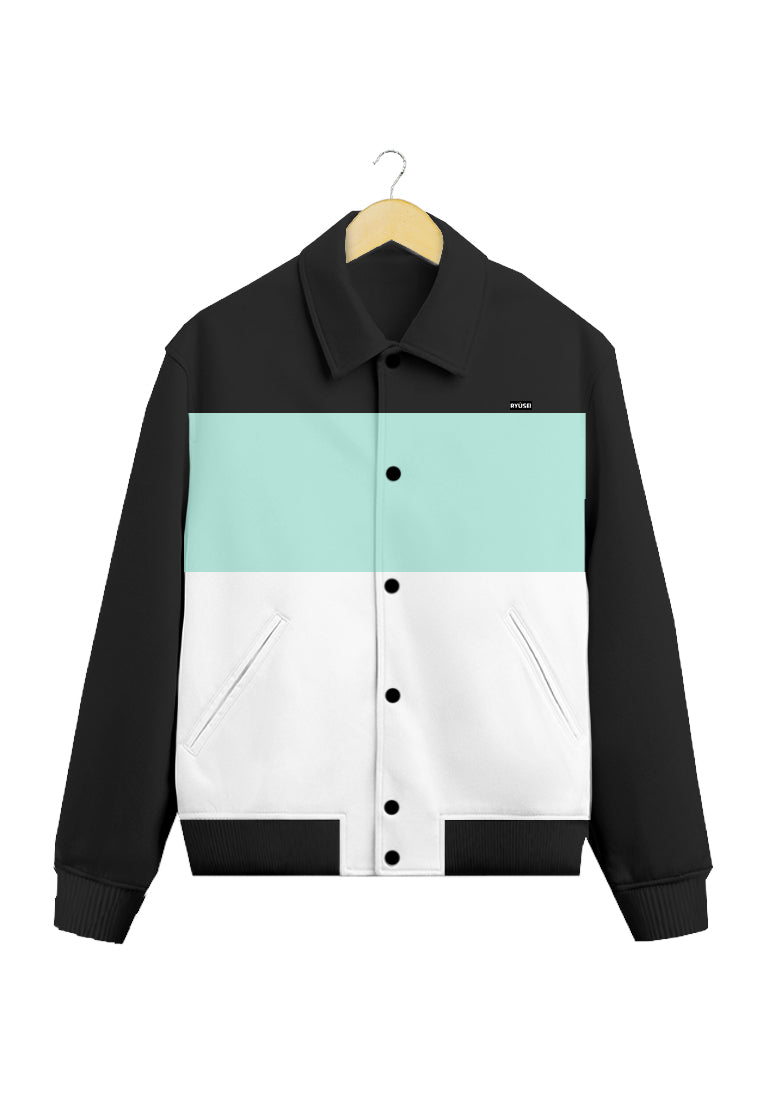 Ryusei Jacket Varsity Hiroyuki CMB Black - Ryusei