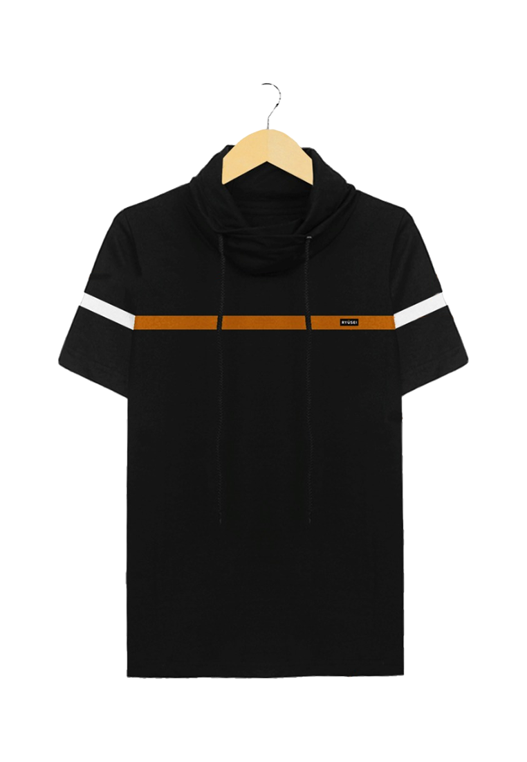 Ryusei Kaos Pria Turtleneck Nandito Gin CMB Black