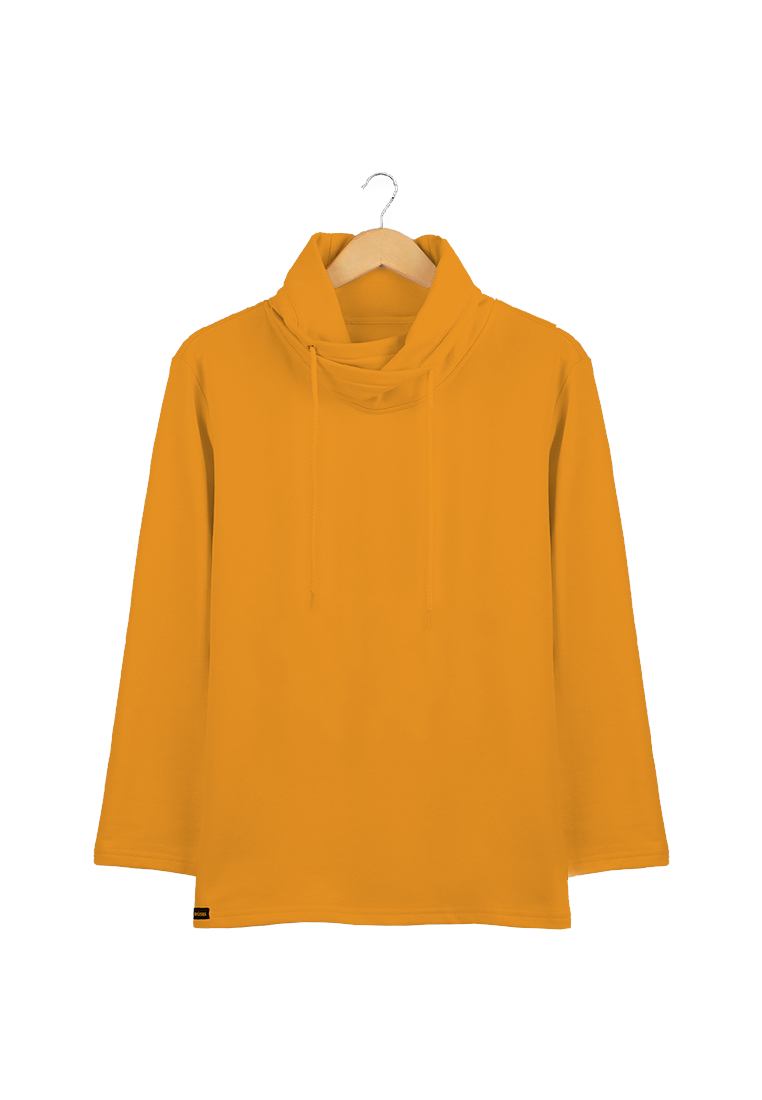 Ryusei Kaos Pria Lengan Panjang Nandito Mustard