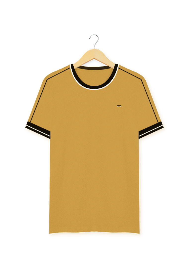 Ryusei Kaos Pria Yukako CMB Light Mustard
