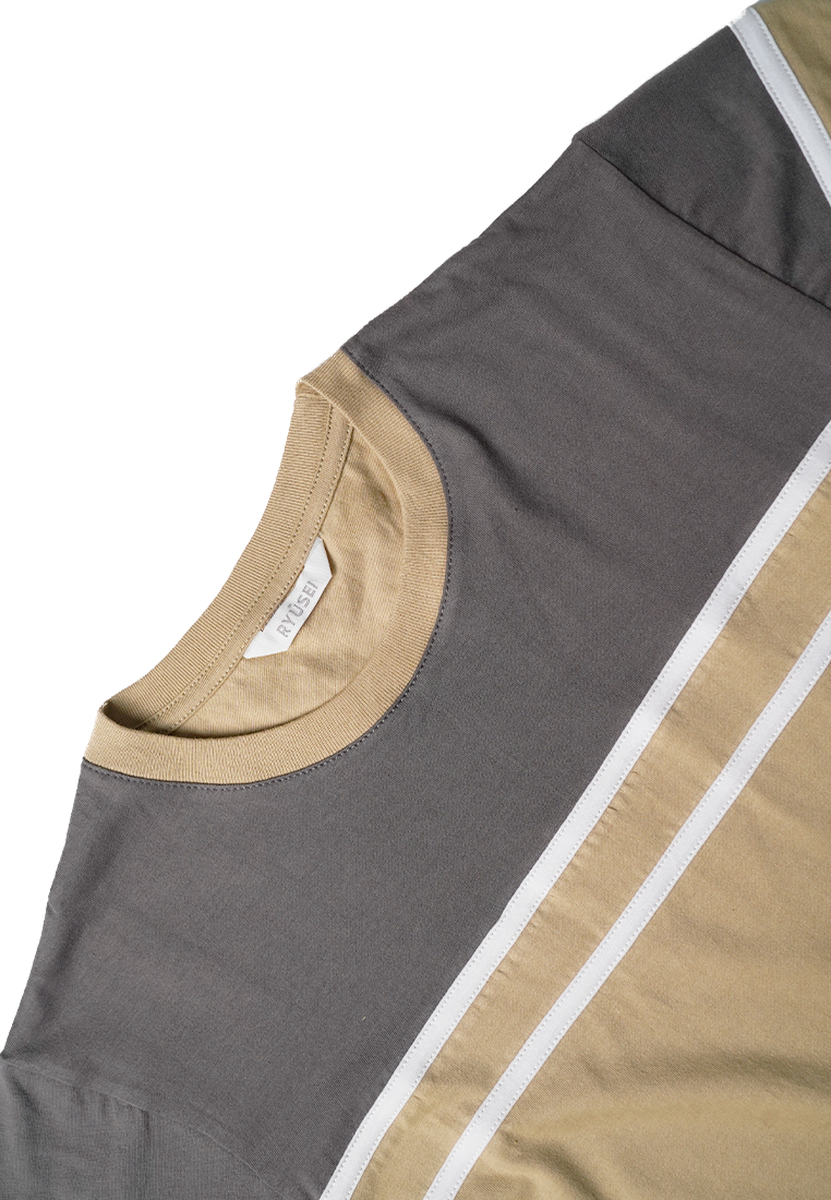 Ryusei Kaos Pria Nishioji CMB Light Brown