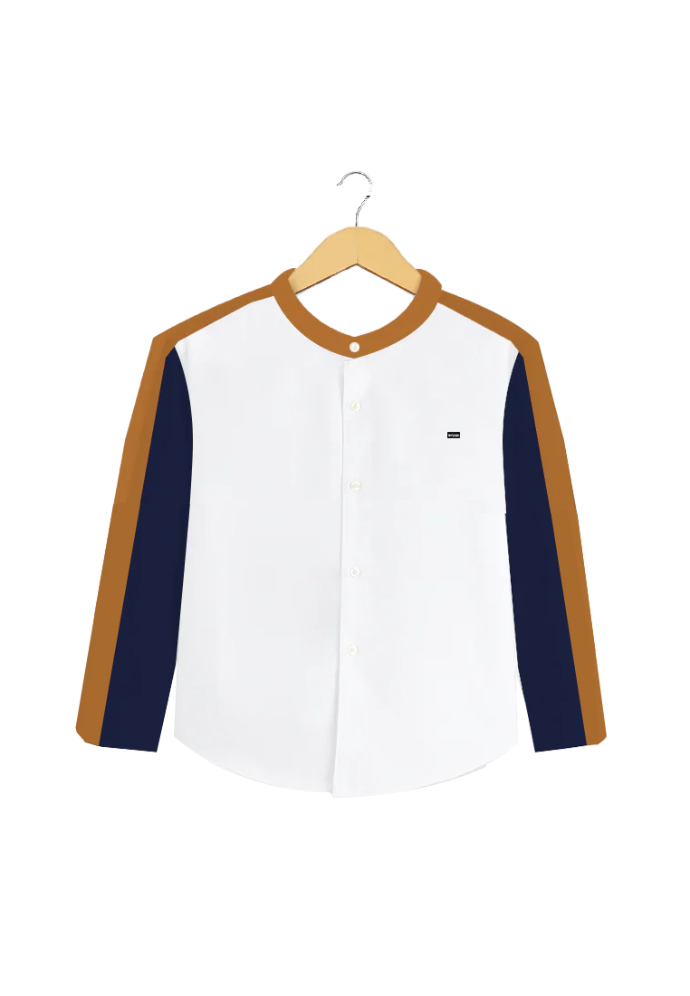 Ryusei Shirt kids Narushima Long Sleeve White