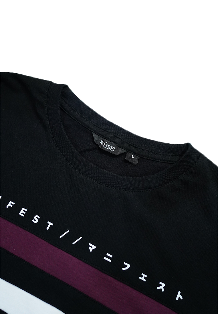 Ryusei Kaos Pria Manifest Black