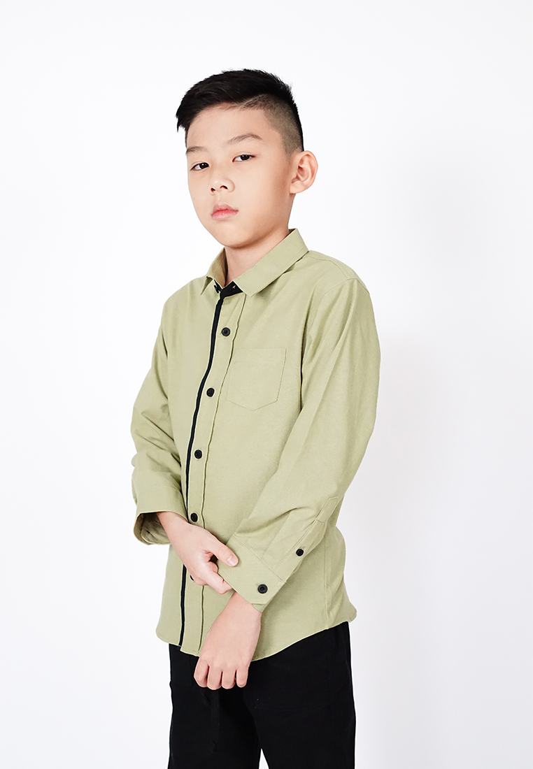 Ryusei Shirt kids Akazaki Long Slevee Mint Green - Ryusei