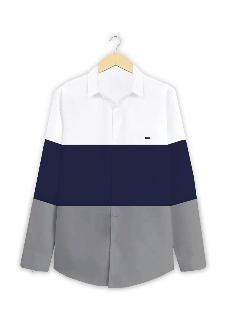 Ryusei Kemeja Pria Lengan Panjang Tsukayama Three Color