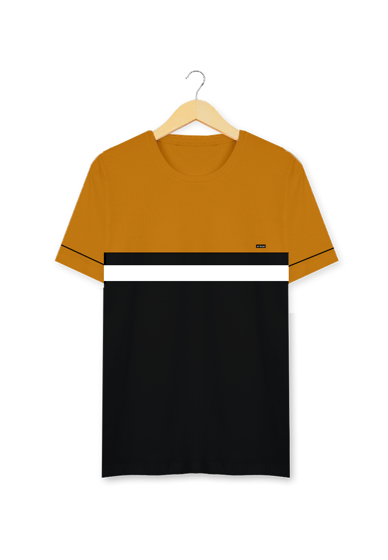 Ryusei Kaos Pria Hanagasa CMB Mustard