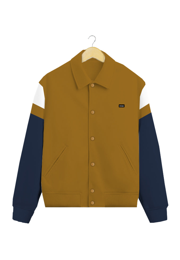 Ryusei Jacket Varsity Hirokatsu CMB Mustard - Ryusei