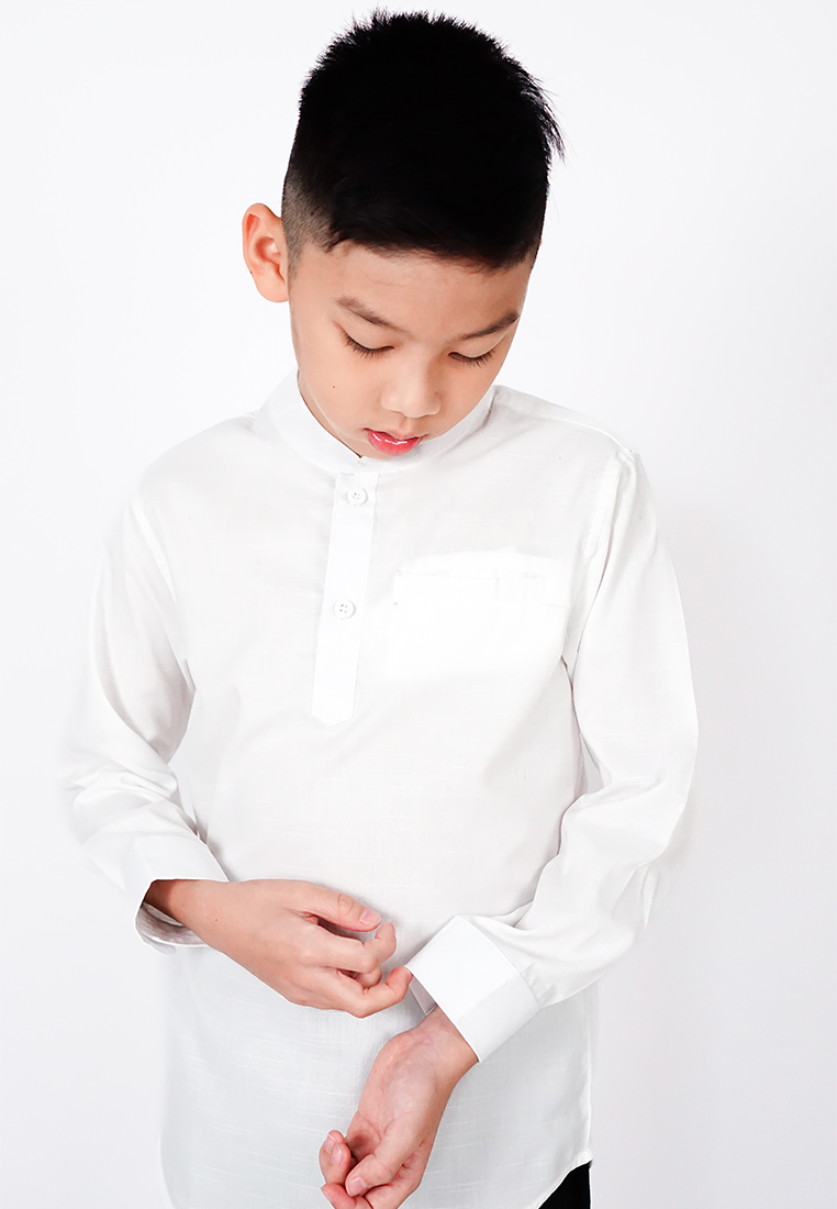 Ryusei Shirt Kids Nakayama White - Ryusei