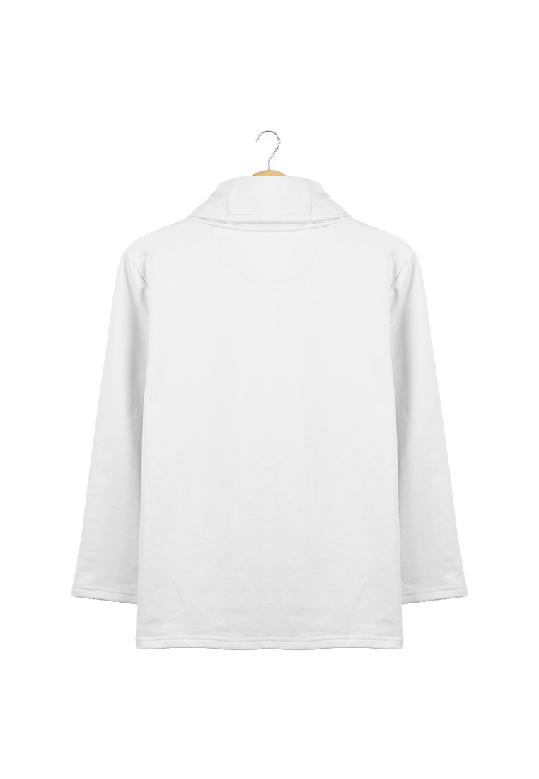 Ryusei Kaos Pria Lengan Panjang Nandito White