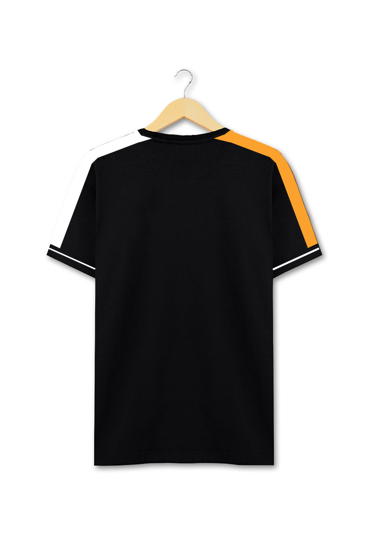 Ryusei Kaos Pria Kurokami Button CMB Black