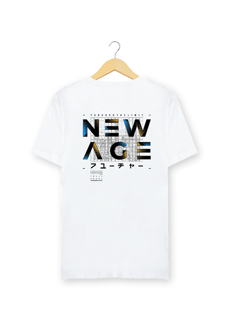 Ryusei Kaos Pria New Age White
