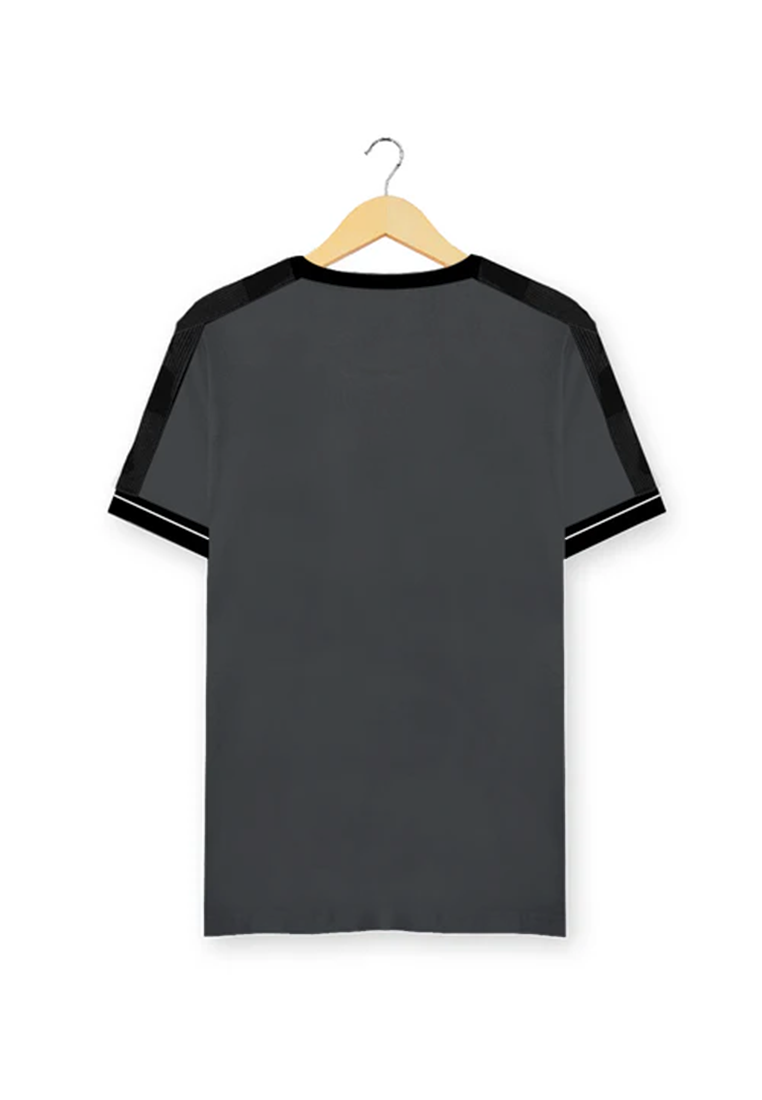 Ryusei Kaos Pria Takahiko Button Charcoal