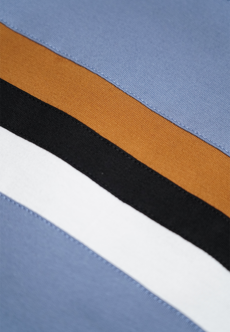 Ryusei Kaos Pria Fujita CMB Blue Denim