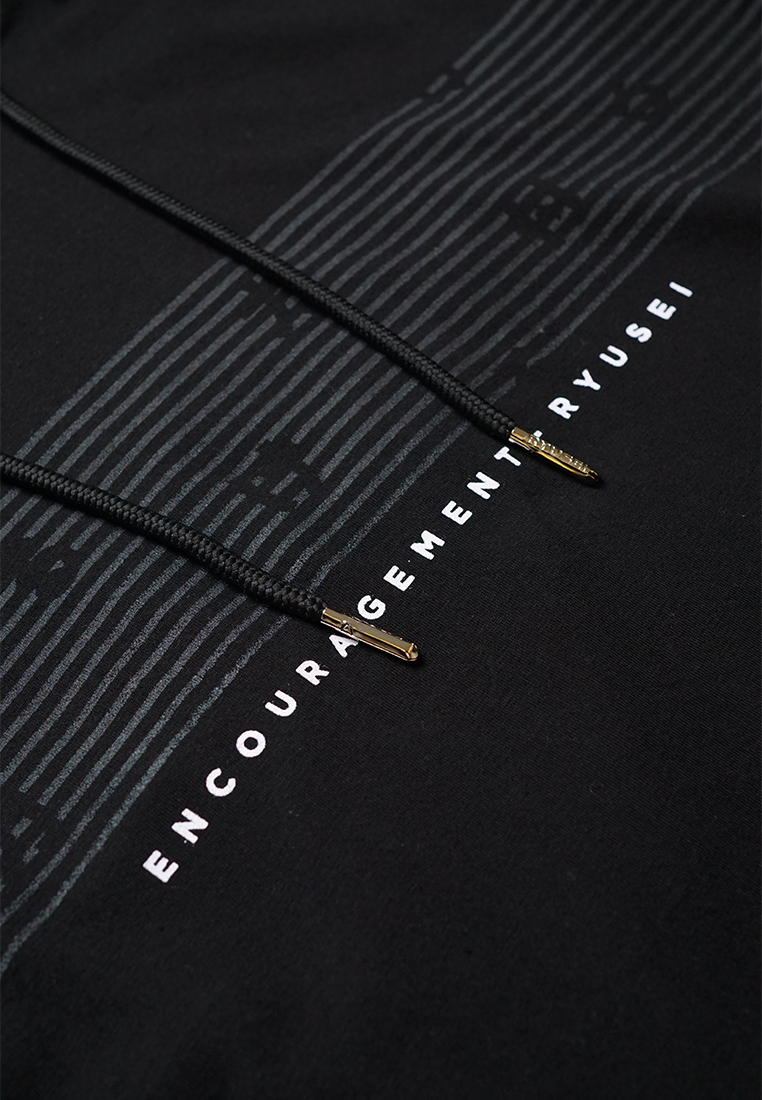 Ryusei Kaos Turtleneck Pria Nandito Zou Black