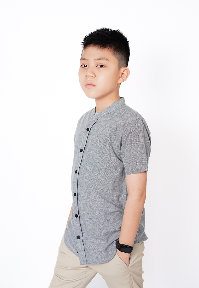 Ryusei Shirt kids Yoshizawa 2 Tone Grey - Ryusei