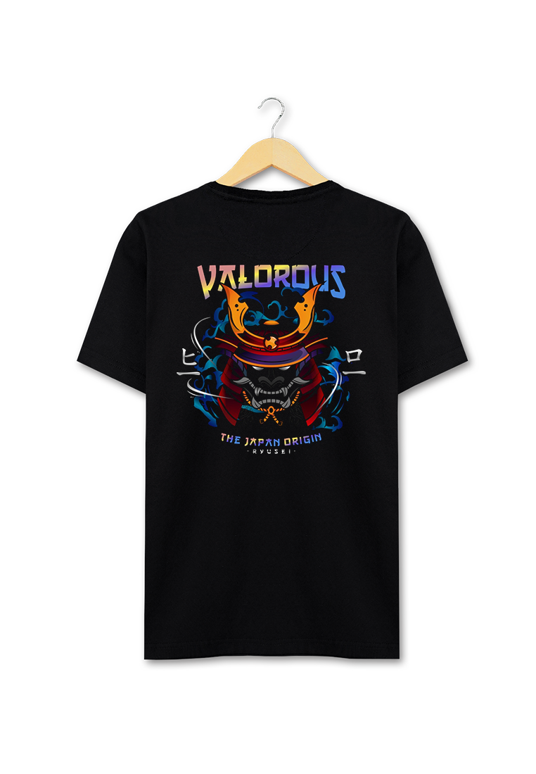 Ryusei Kaos Pria Valorous Black