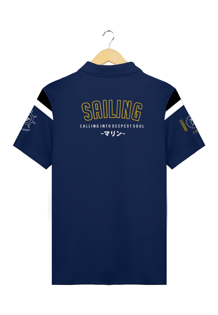 Ryusei Polo Shirt Sailing Navy - Ryusei