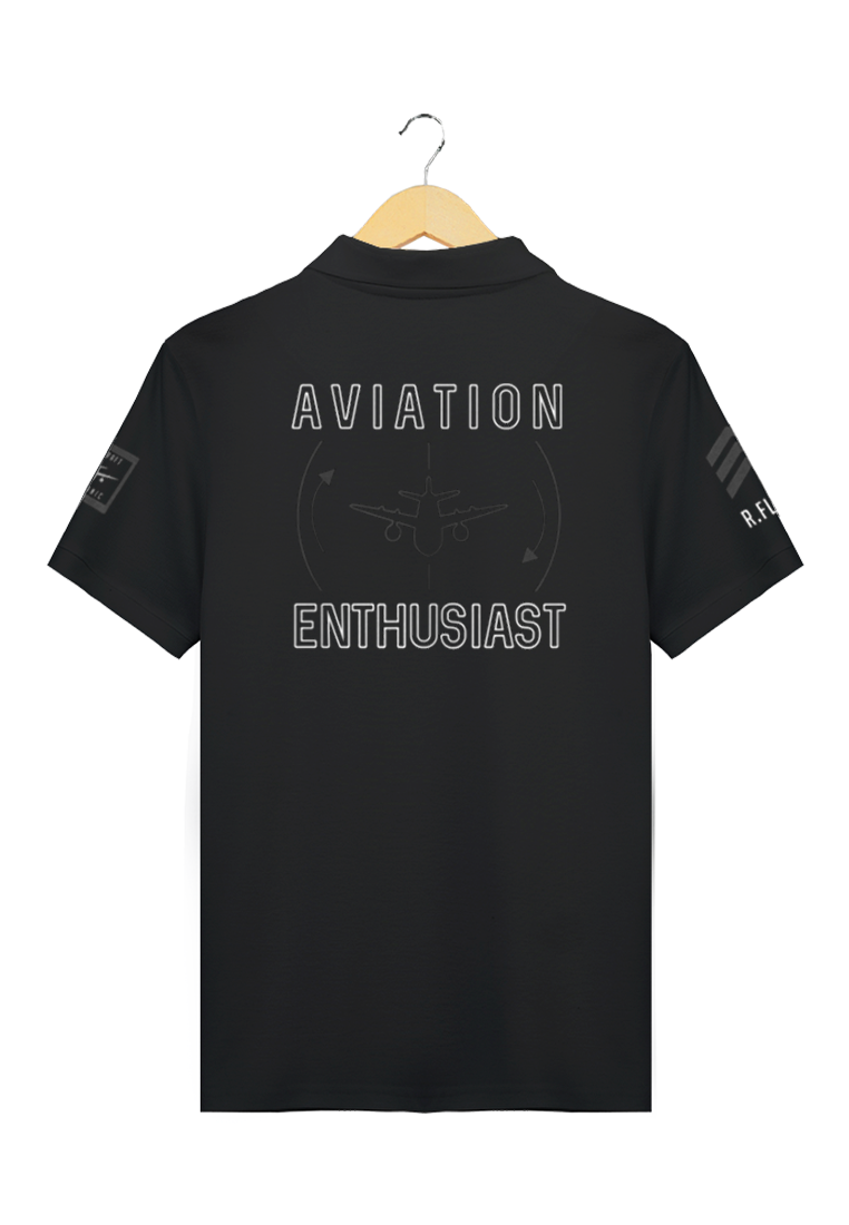 Ryusei Polo Pria Aviation Black