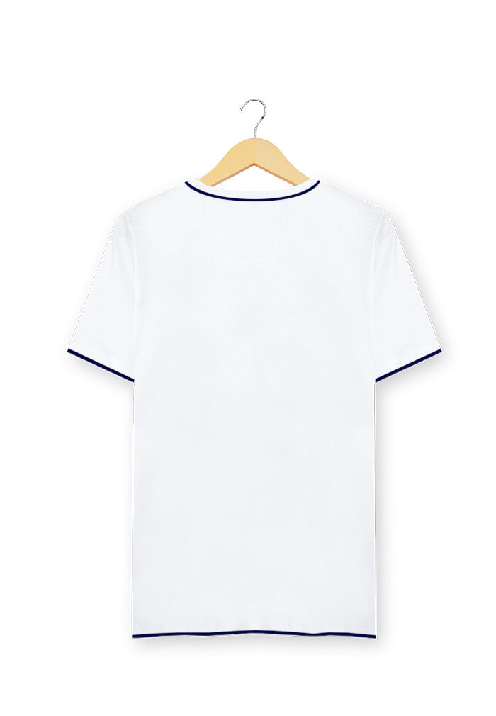 Ryusei T-shirt Hayama White Stripe Navy - Ryusei t shirt