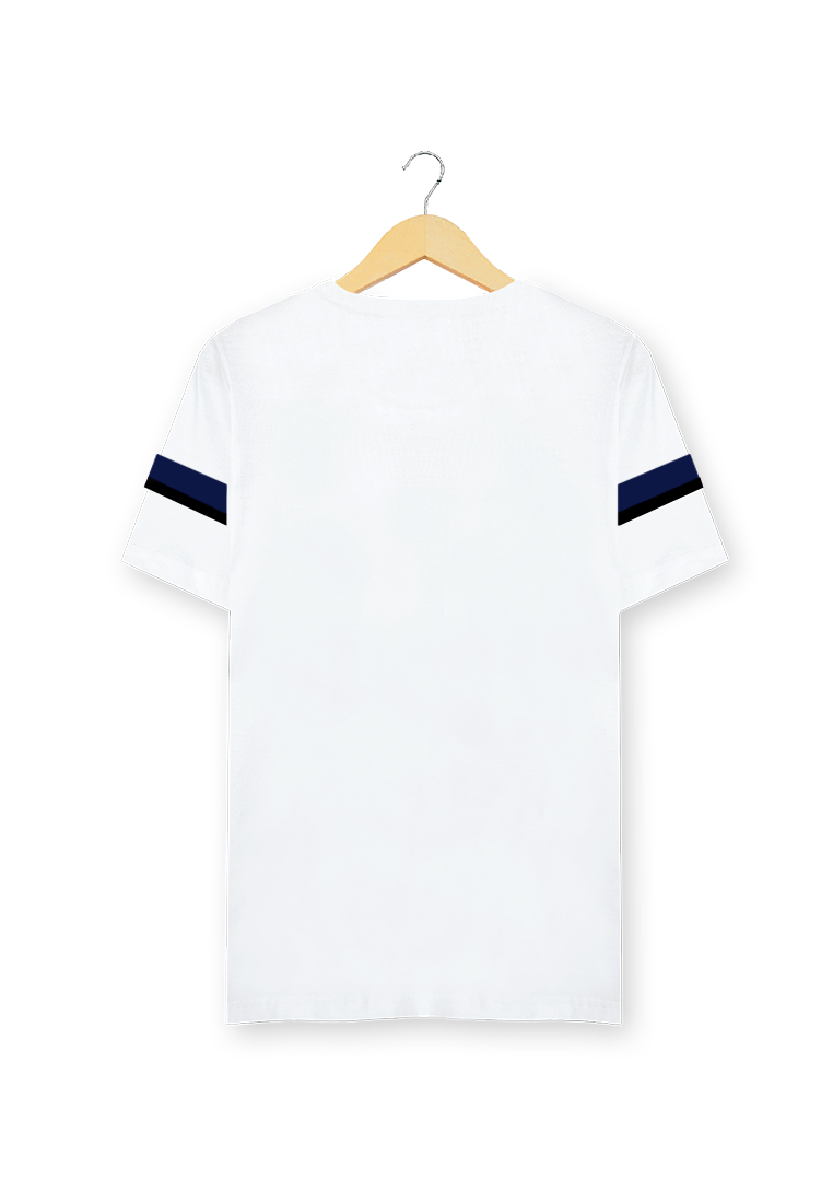 Ryusei Kaos Pria Atsunaka Button CMB White