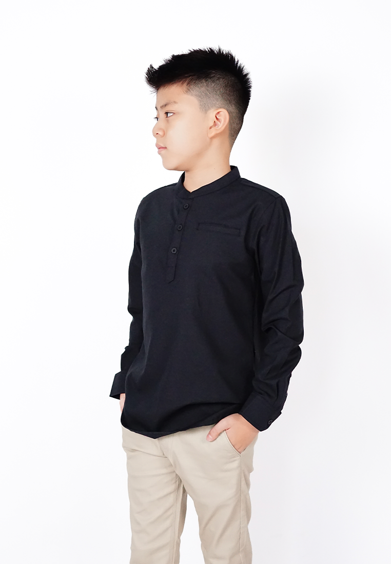 Ryusei Shirt Kids Nakayama Black - Ryusei