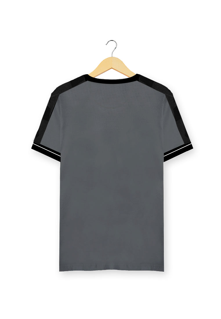 Ryusei Kaos Pria Takahiko Button Grey