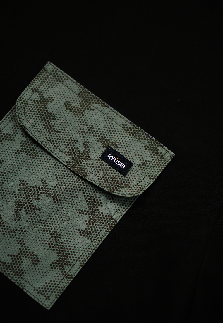 Ryusei Kaos Pria Oversize Boxy Hatanaka Pocket