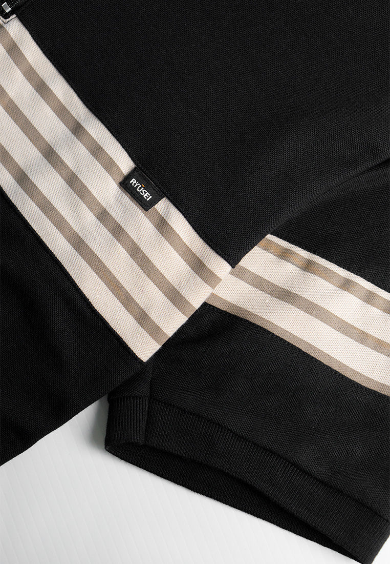 Ryusei Polo Pria Katsuragi CMB Black