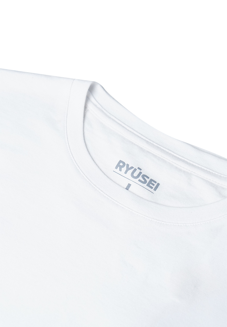 Ryusei Kaos Pria Hisaya White