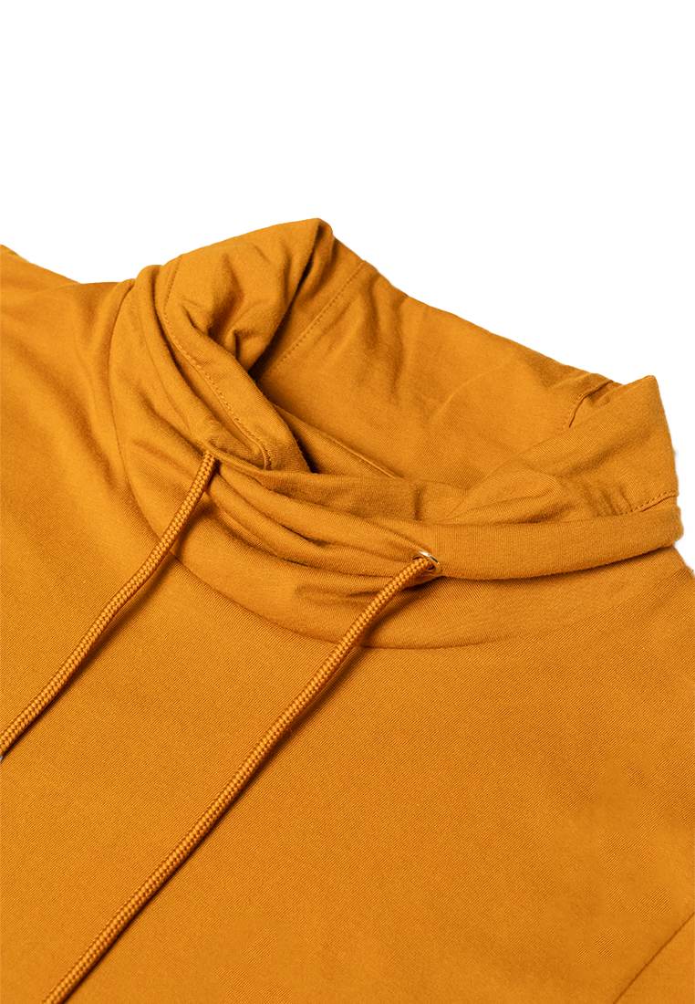Ryusei Kaos Pria Lengan Panjang Nandito Mustard