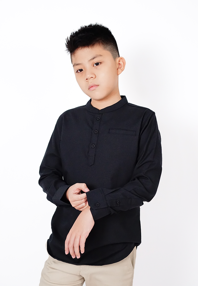 Ryusei Shirt Kids Nakayama Black - Ryusei