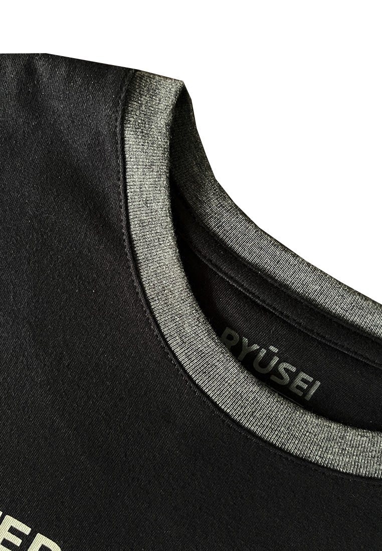 Ryusei Kaos Pria Determined Black