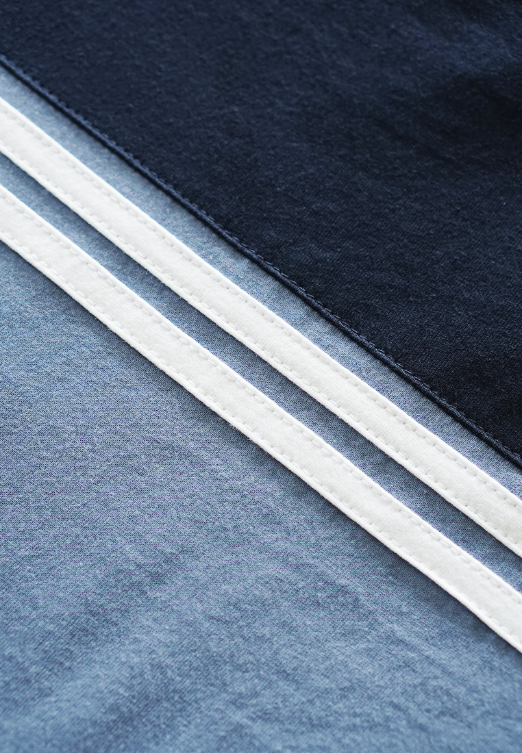 Ryusei Kaos Pria Komatsu CMB Blue Denim