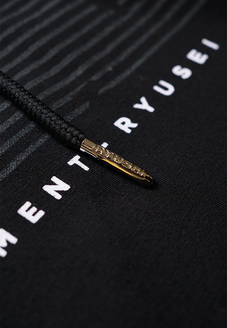 Ryusei Kaos Turtleneck Pria Nandito Zou Black