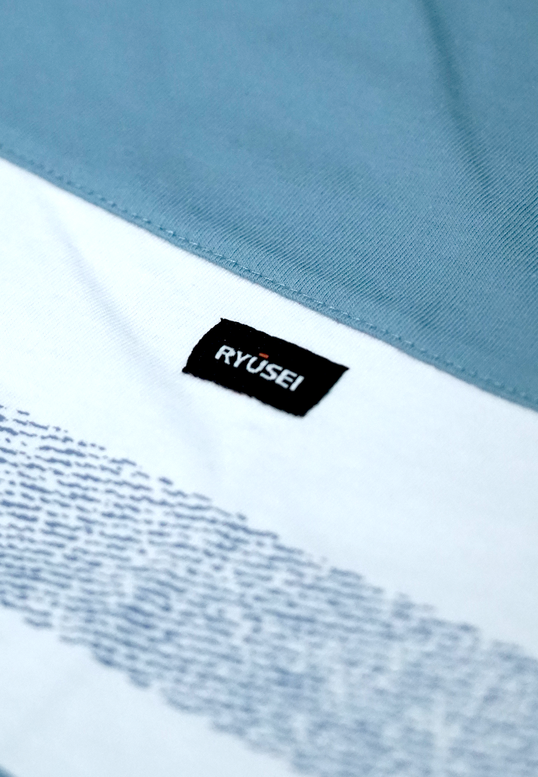 Ryusei Kaos Pria Miyashita CMB Smoke Blue