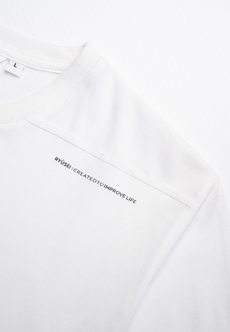 Ryusei Kaos Pria Tsh Men Kamogawa White