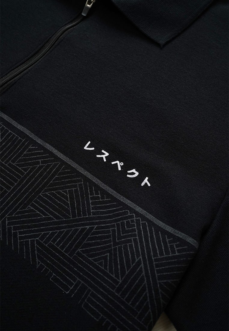 Ryusei Polo Shirt Sendai Black - Ryusei Poloshirt