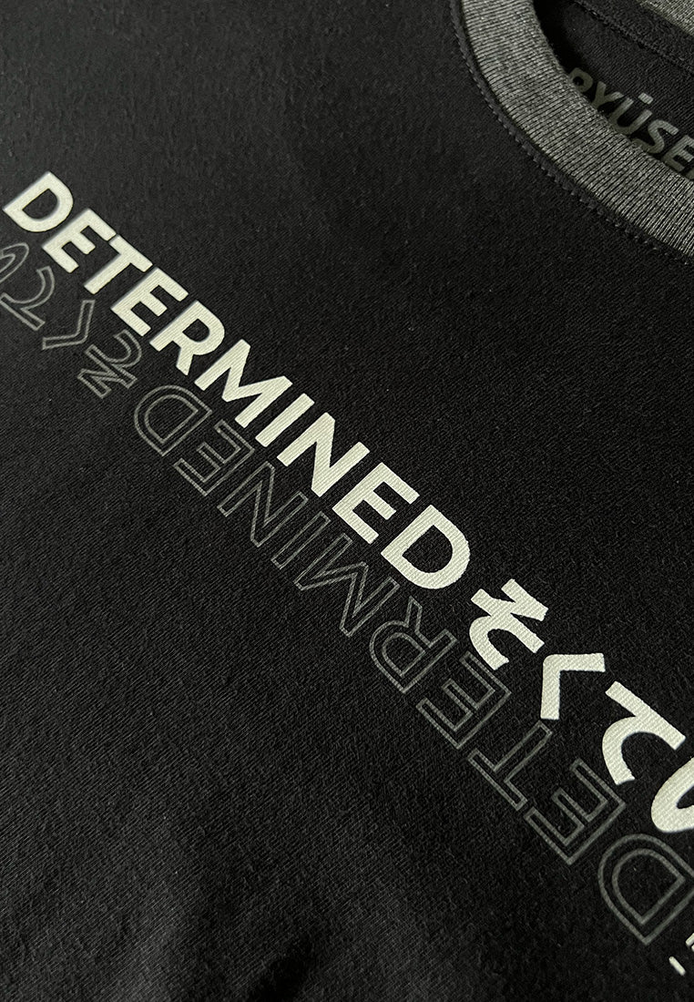 Ryusei Kaos Pria Determined Black