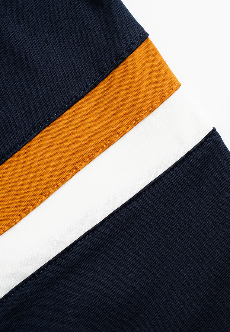 Ryusei Kaos Pria Lengan Panjang Nandito Rhythm Mustard